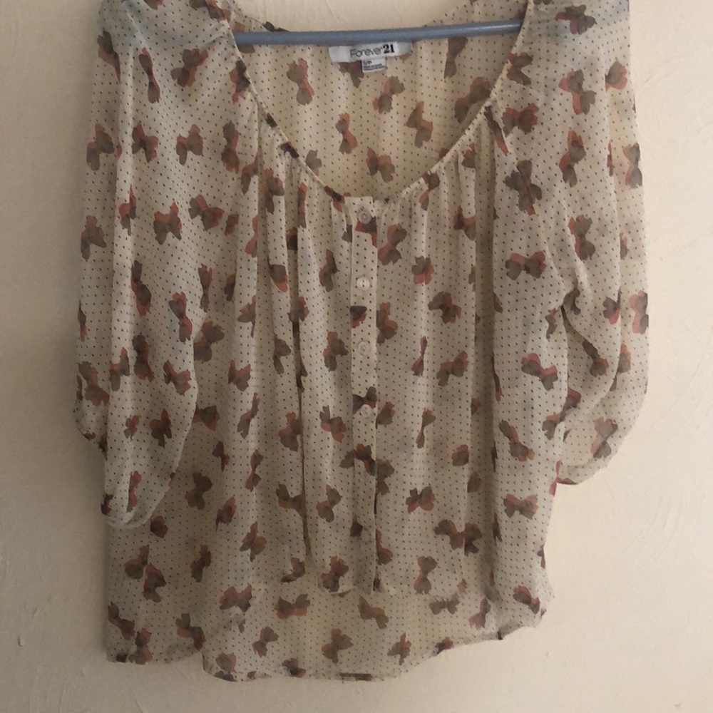 Forever 21 sheer blouse